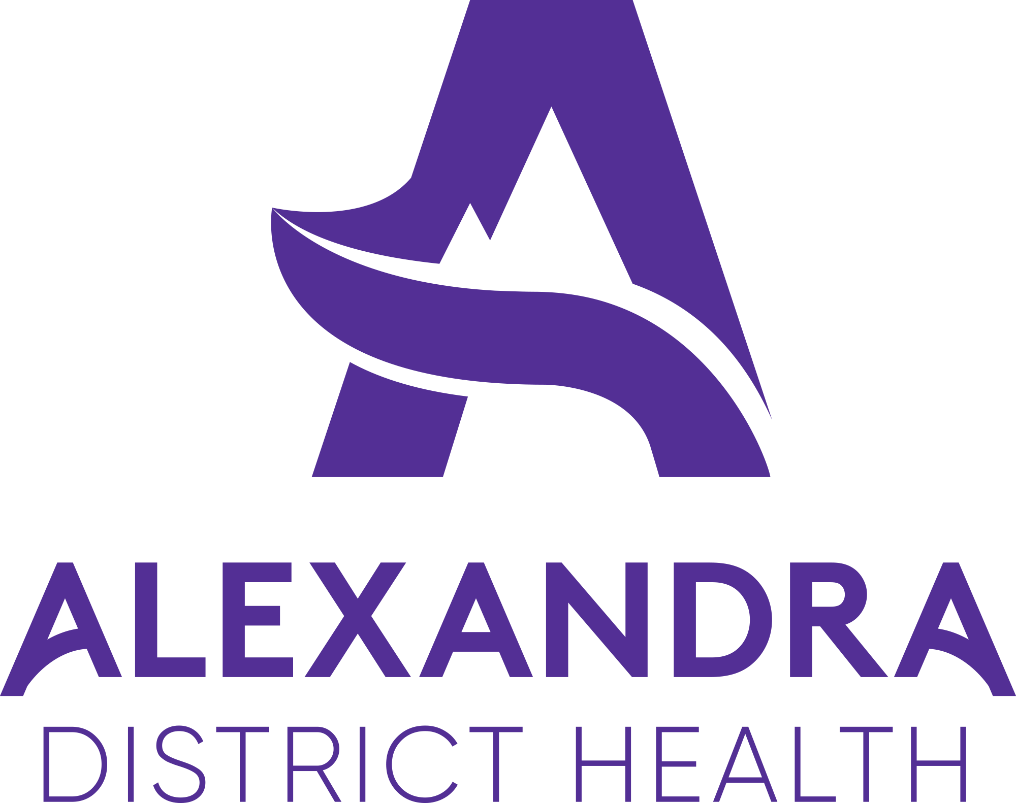 Alexandra District Health Purple Logo PNG